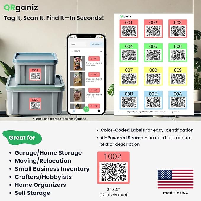 QRganiz App Interface